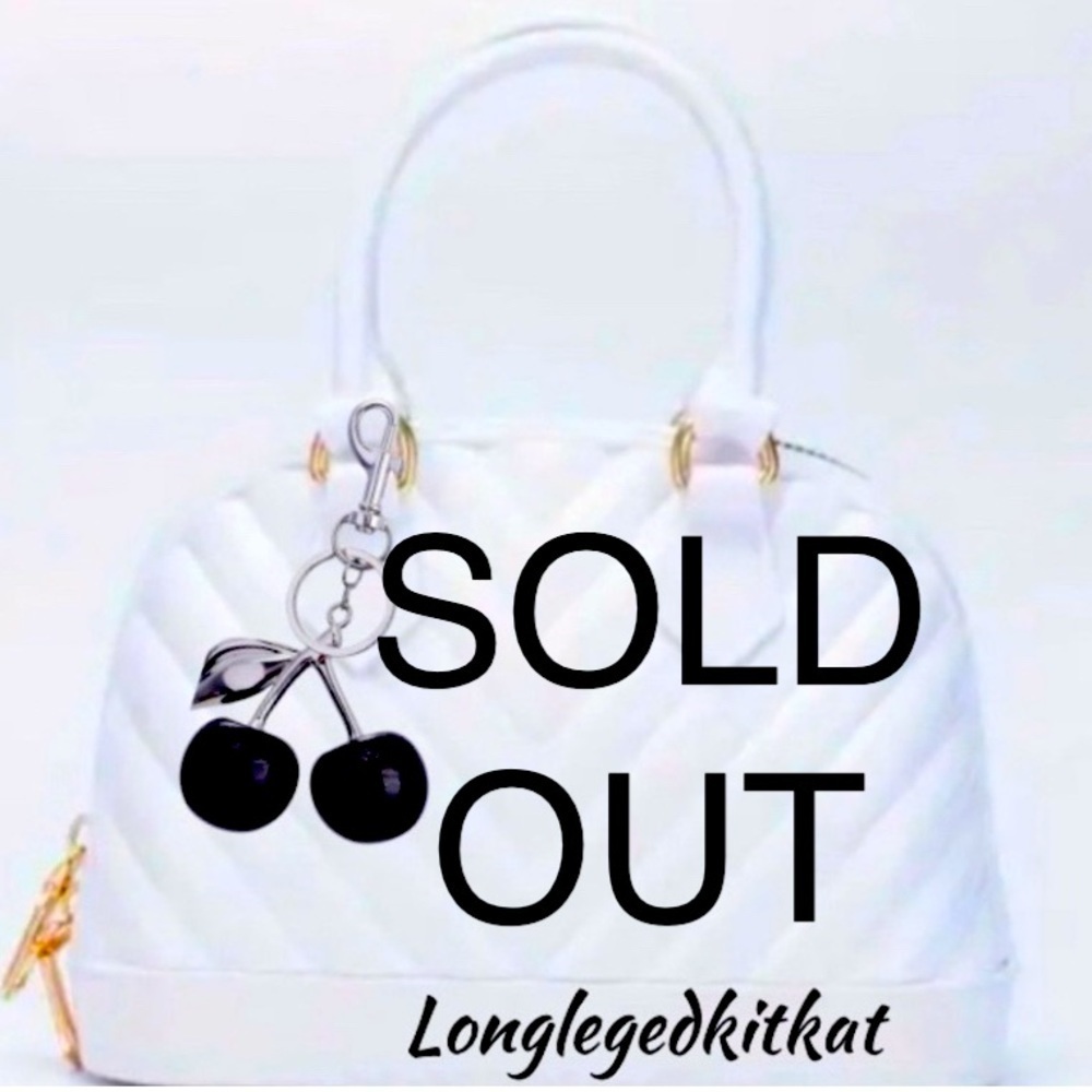 ALMA LOOK ALIKE POOLSIDE PURSE W/CROSSBODY CHAIN ONLY. BAG CHERRY CHARM NOT … - Picture 7 of 9